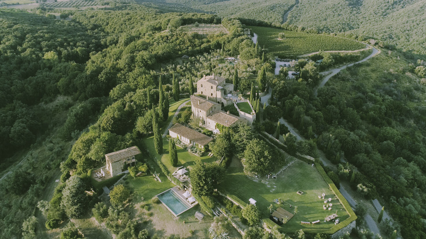 Castello di Vicarello wedding venue in Cinigiano, Maremma, Tuscany